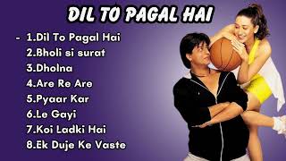 Dil To Pagal Hai Movie All Songs  Shahrukh Khan amp Madhuri Dixit amp Karisma Kapoor [upl. by Aihsa54]