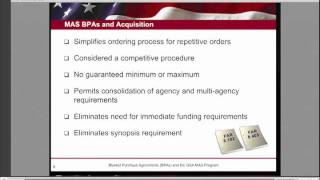 GSA Training Blanket Purchase Agreements BPAs  1 of 6 [upl. by Edee434]