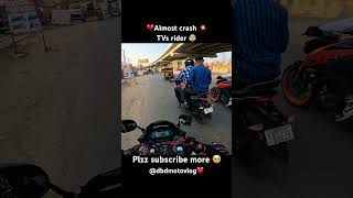 Crash 💔 shorts bikelover rider ytviral viralvideo bikeride gixxer duke200 ktm motorcycle [upl. by Kcirrej]