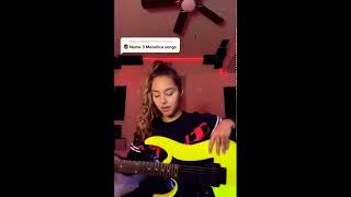 Zaria is Mocked For Wearing Metallica Shirt Asked To Name Three Songs And Then Plays Them On Guitar [upl. by Jeniffer]