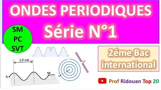 Série dexercices ondes périodiques 2 Bac [upl. by Nuhsar]