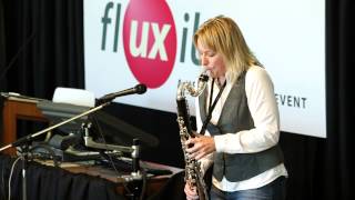 Kathryn Ladano plays bass clarinet at Fluxible 2013 [upl. by Coumas615]