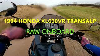 HONDA XL600V TRANSALP  RAW ONBOARD VTWIN SOUND  DOMINATOR EXHAUST [upl. by Jordanna]