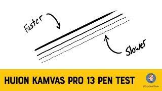 Huion Kamvas Pro 13 pen test [upl. by Enilesoj]