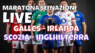 MARATONA SEI NAZIONI LIVE GALLESIRLANDA e INGILTERRA SCOZIA [upl. by Aivart]