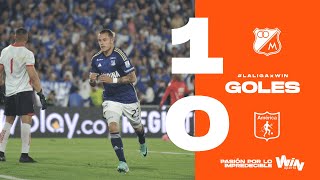 Millonarios vs América goles  Liga BetPlay Dimayor 2024 1  Fecha 5 [upl. by Lanza]