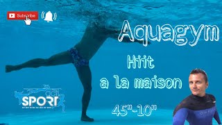 Aquagym  hiit à la maison  Actisport by Romain [upl. by Tyrus938]