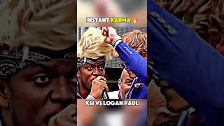 INSTANT KARMA When KSI SHUT Logan DOWN boxing knockoutpower boxingfight trending loganpaul [upl. by Kennett]