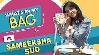 What’s In My Bag With Sameeksha Sud  Bag Secrets Revealed  India Forums [upl. by Cirted443]