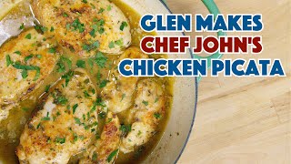 ✅ Glen Makes Chef John Food Wishes Chicken Piccata [upl. by Hebner377]