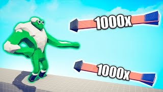 ZOMBIE GIANT vs 1000x OVERPOWERED UNITS  TABS  Totally Accurate Battle Simulator 2024 [upl. by Eula]