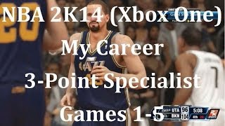 NBA 2K14 Xbox One My Career 3 Point Specialist  games 15 [upl. by Inigo]