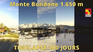 MONTE BONDONE ⏩ TIMELAPSE 100J52SEC [upl. by Bikales]