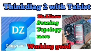 Thinkdiag 2 with Tablet Diagzone Pro software work good tested in BMW Supar fast work Topology [upl. by Dolora]