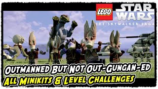 Lego Skywalker Saga Outmanned But Not OutGunganed All Minikits and Level Challenges [upl. by Jacquet]