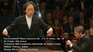 Mikhail Pletnev plays Rachmaninoff Piano Concerto No 3  3rd Mov Rome 2004 [upl. by Chane39]