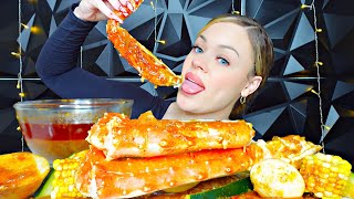 KING CRAB SEAFOOD BOIL MUKBANG  ASMR EATING [upl. by Stavro840]