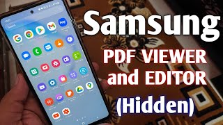 SAMSUNG  PDF VIEWER and EDITOR [upl. by Analim]