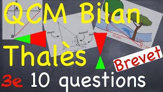 QCM BILAN THALES  10 questions  Niveau Brevet  Troisième [upl. by Olemrac]