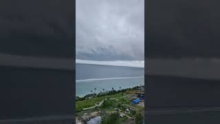 Beach view from 20th floor hulhumale Maldives [upl. by Attaynek591]