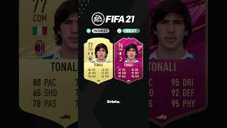 Sandro Tonali  Pires vs Meilleures cartes FUT  FIFA 19  FC 24 fifa fifaratings fc24 [upl. by Gable]