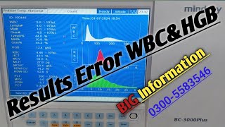 BC3000plus Mindray Hematology Analyzer WBC and HB Errorproblem Solved [upl. by Darnoc]