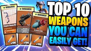 10 MUSTHAVE WEAPONS IN SAVE THE WORLD [upl. by Eiram]