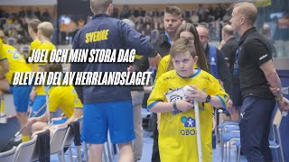 Joel och Min Stora Dag gästade Svensk Innebandy [upl. by Jacquette]