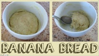 2 MINUTE BANANA BREAD IN A CUP  Fresh From Scratch [upl. by Rock]