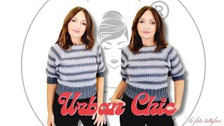 quotReinventa il crochet La maglia Urban Chic a righe – un top down rivoluzionarioquot [upl. by Atiuqahs]