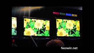 Sharp CES 2010  Quad Pixel HDTVs  Neowinnet [upl. by Ahseek619]