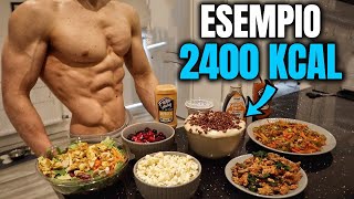 ESEMPIO di DIETA da 2400 Kcal per PERDERE GRASSO CORPOREO e NON MUSCOLO [upl. by Ekeiram]