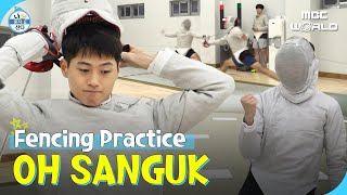 SUB Fencing gold medalist SANGUKs moves are too fast to see OHSANGUK [upl. by Oicram]