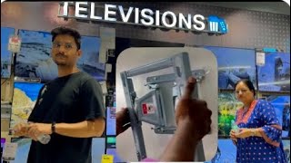 LG TV 55 Inches 📺 and 360 degree rotation wall mount unboxing and fixing 🛠️ [upl. by Nosloc]