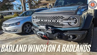 Badlands Apex Winch on Ford Bronco [upl. by Trebron]