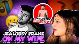 JEALOUSY PRANK ON MY WIFE 🥵 Tusharshrutivlogs funnymoments [upl. by Neahs]