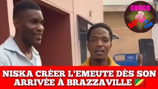 🔴NISKA CRÉER LEMEUTE DÈS SON ARRIVÉE À BRAZZAVILLE 🇨🇬 [upl. by Law]