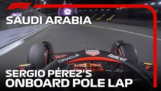 Sergio Pérezs Pole Lap  2022 Saudi Arabian Grand Prix  Pirelli [upl. by Mintz24]