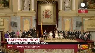 Ceremonias de proclamación de Felipe VI como rey de España  2ª parte [upl. by Coco]