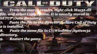 How to fix Mss32dll Call of Duty [upl. by Sonia]