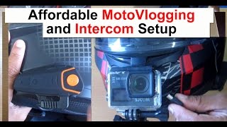 Best Affordable MotoVlogging setup n Bluetooth intercom system  SJCAM SJ6  BTS2 [upl. by Aivilys]