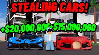 ROBBING DEALERSHIPS In Dealership Tycoon RP roblox cars rp [upl. by Ahsiner]