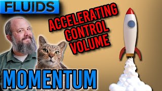 Accelerating Control Volume  Fluid Momentum Example Problem [upl. by Nyrad650]