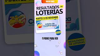 Resultado Lotería de Cundinamarca del 12 de Noviembre 2024🤑🍀 loteriadecundinamarca cundinamarca [upl. by Cristine]