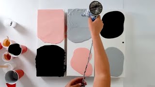 10 AMAZING Acrylic Pour Paintings  Pretty with Pink  Satisfying Art video [upl. by Eneroc]