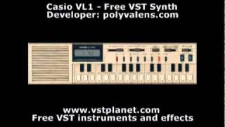 Casio VL1 Tone Emulator  Free VST synth  vstplanetcom [upl. by Reinertson]