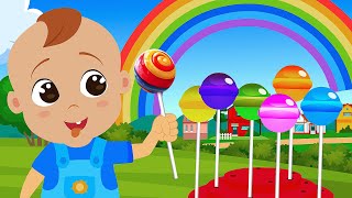 Lollipop Song  Colors Song  Baby Song  Tomy Kids  Nursery Rhymes and Baby Songs [upl. by Ynnohj]