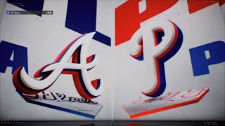 Mlb the show 24 PS5 Gameplay Atlanta Braves vs Philadelphia Phillies Opening Day the Rojas game [upl. by Ranjiv]