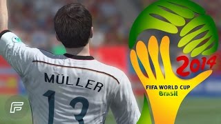 Thomas Müller  All 5 Goals In 2014 World Cup Brazil FIFA Remake [upl. by Yeslek]