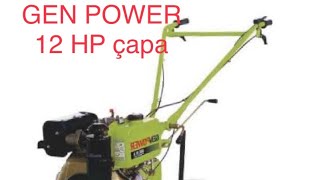 genpower 12 hp çapa makinası [upl. by Helali]